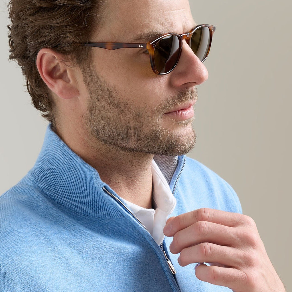 Peter Millar Coolspun Lite Cotton Quarter-Zip Sweater