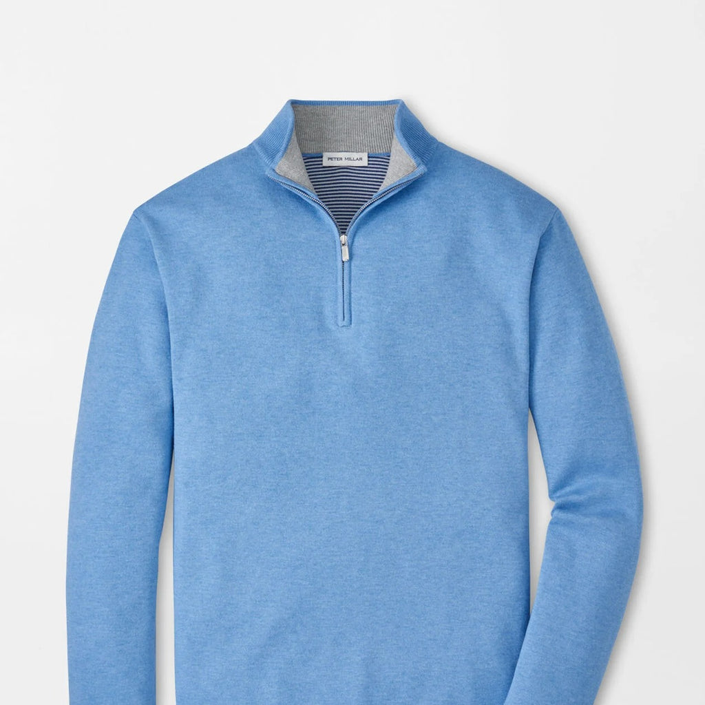 Peter Millar Coolspun Lite Cotton Quarter-Zip Sweater