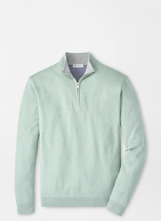 Peter Millar Coolspun Lite Cotton Quarter-Zip Sweater