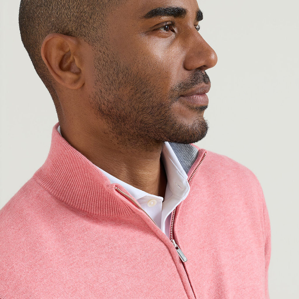 Peter Millar Coolspun Lite Cotton Quarter-Zip Sweater