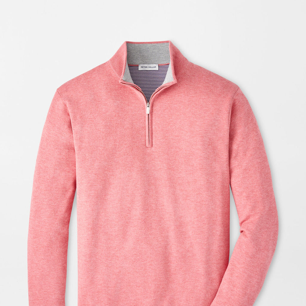 Peter Millar Coolspun Lite Cotton Quarter-Zip Sweater