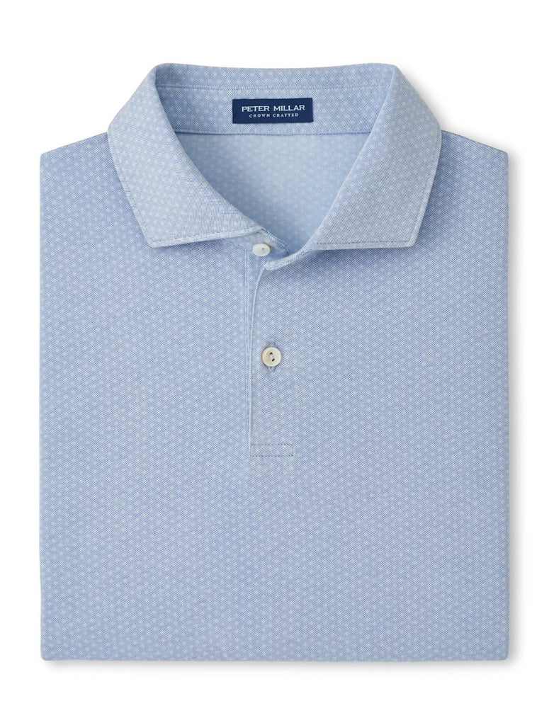 Peter Millar Albatross Diamond Cotton-Blend Piqué Polo