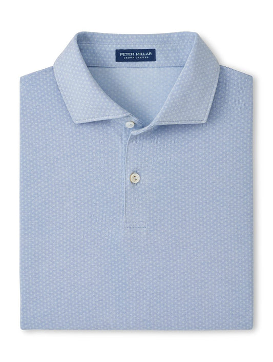 Peter Millar Albatross Diamond Cotton-Blend Piqué Polo