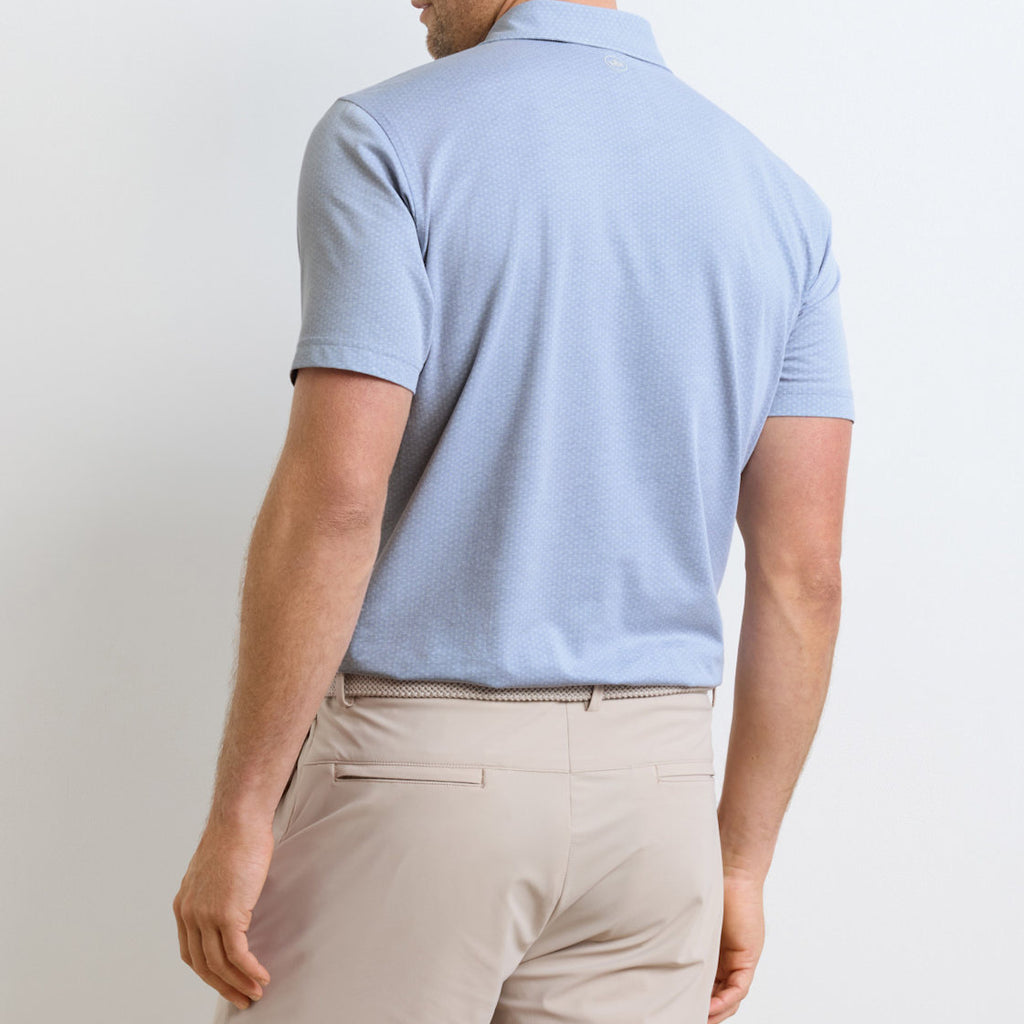 Peter Millar Albatross Diamond Cotton-Blend Piqué Polo