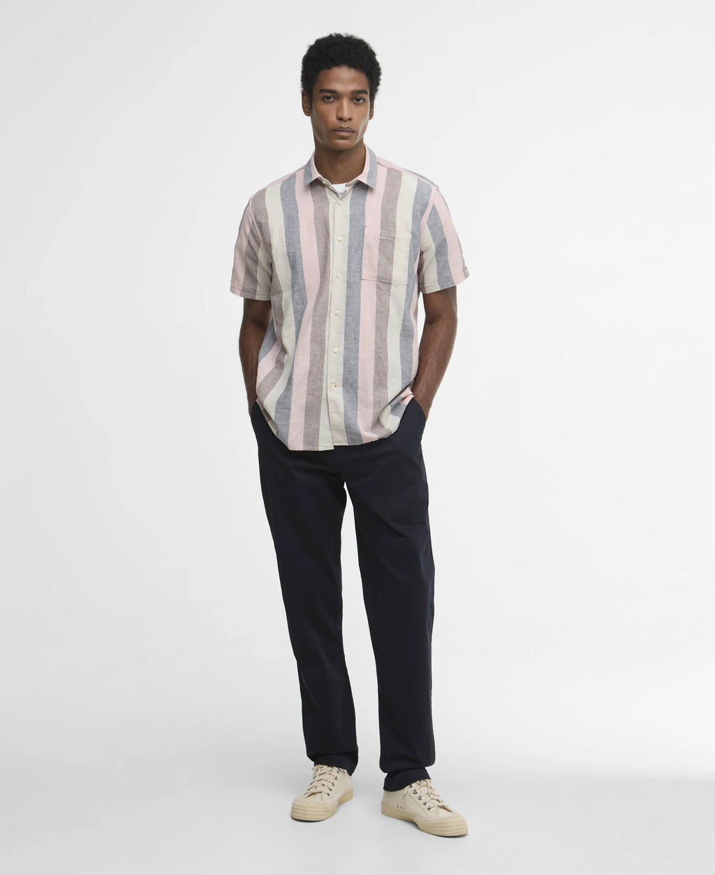 Barbour Portwell Striped Regular Short-Sleeved Shirt