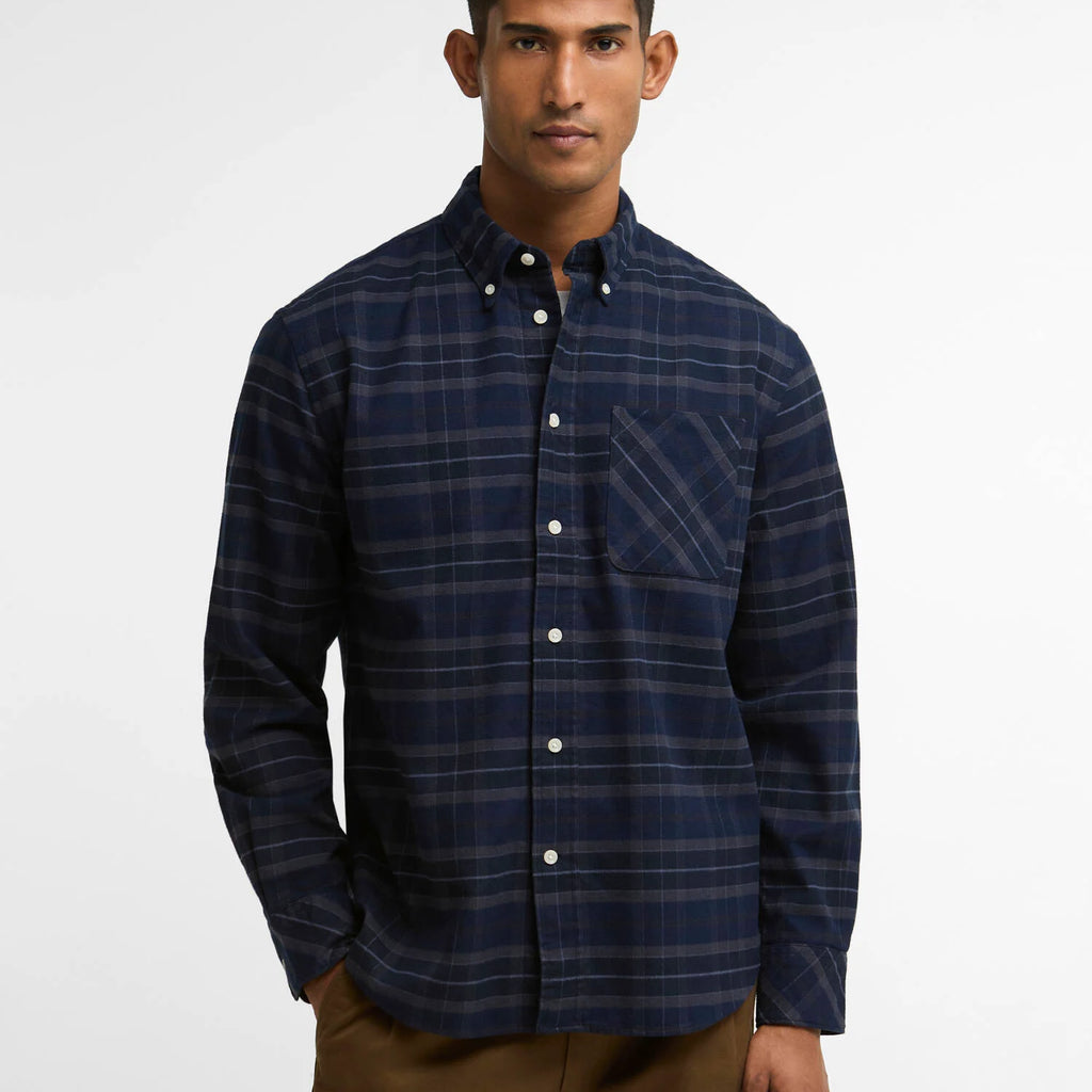 Barbour Mineral Tartan Authentic-Fit Long-Sleeved Shirt