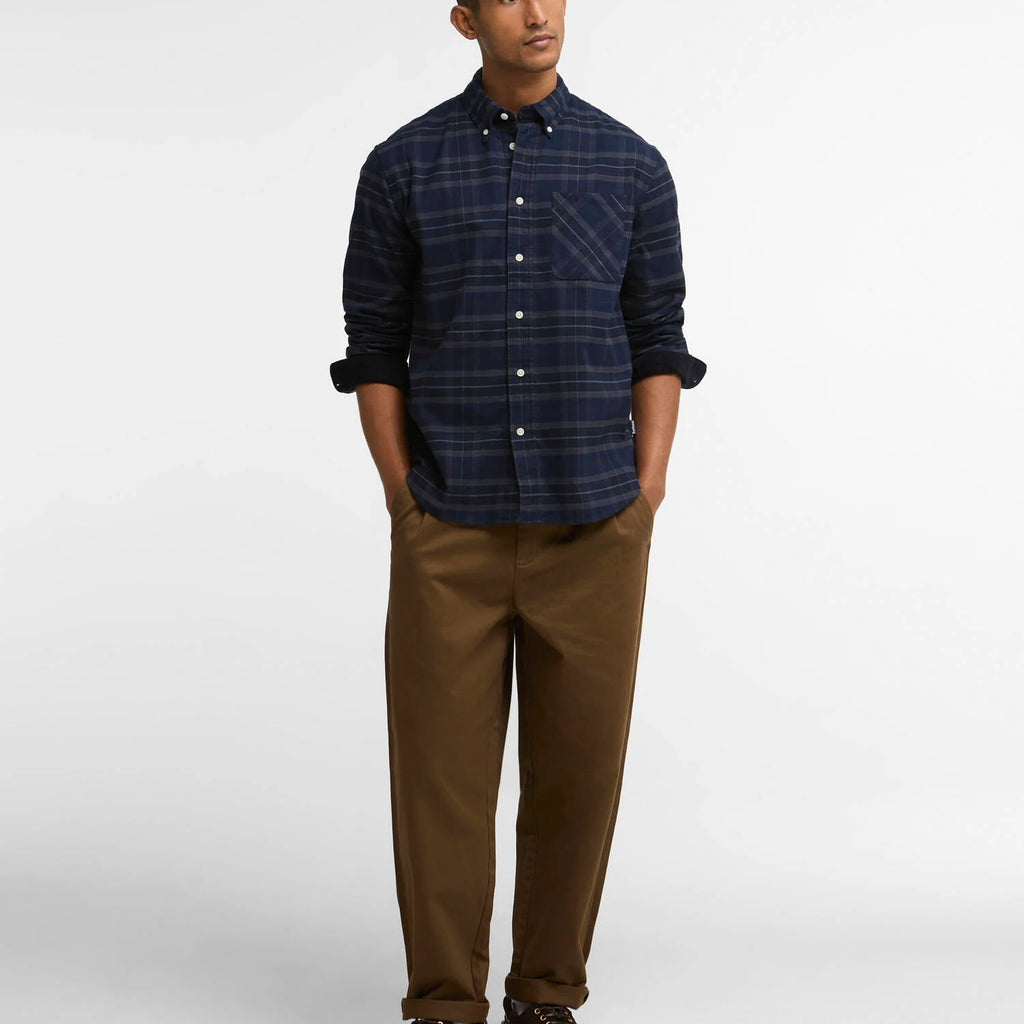 Barbour Mineral Tartan Authentic-Fit Long-Sleeved Shirt