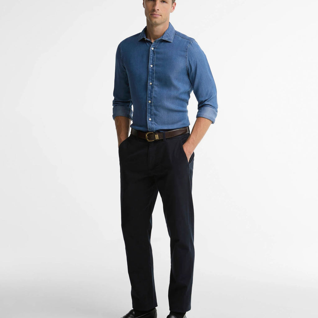 Barbour Burnett Denim Tailored Long-Sleeved Shirt