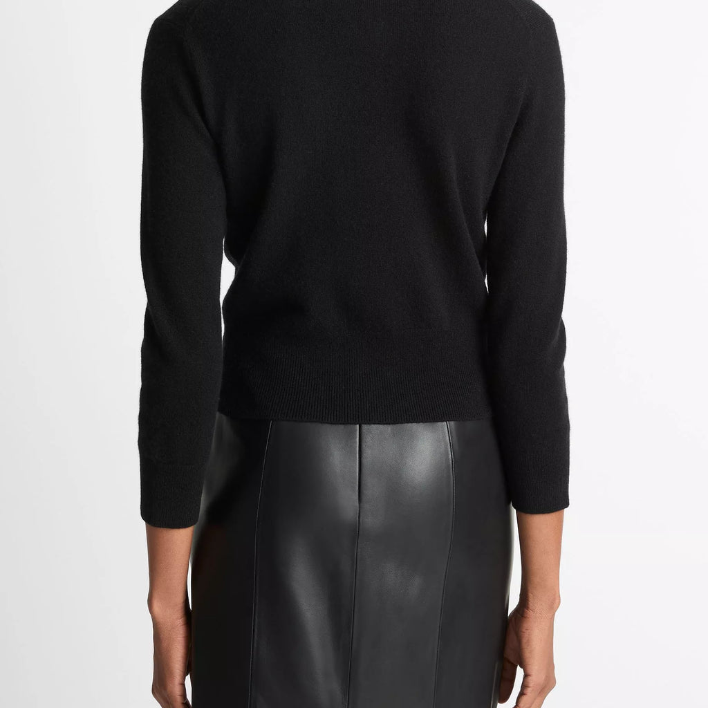 Vince Metal-Button Wool & Cashmere-Blend Cardigan