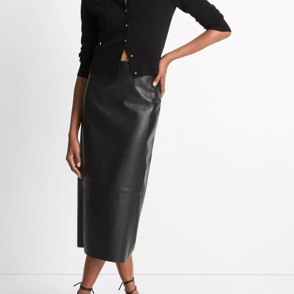 Vince Metal-Button Wool & Cashmere-Blend Cardigan