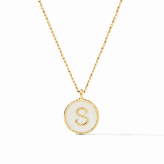 Julie Vos Monogram Solitaire Necklace