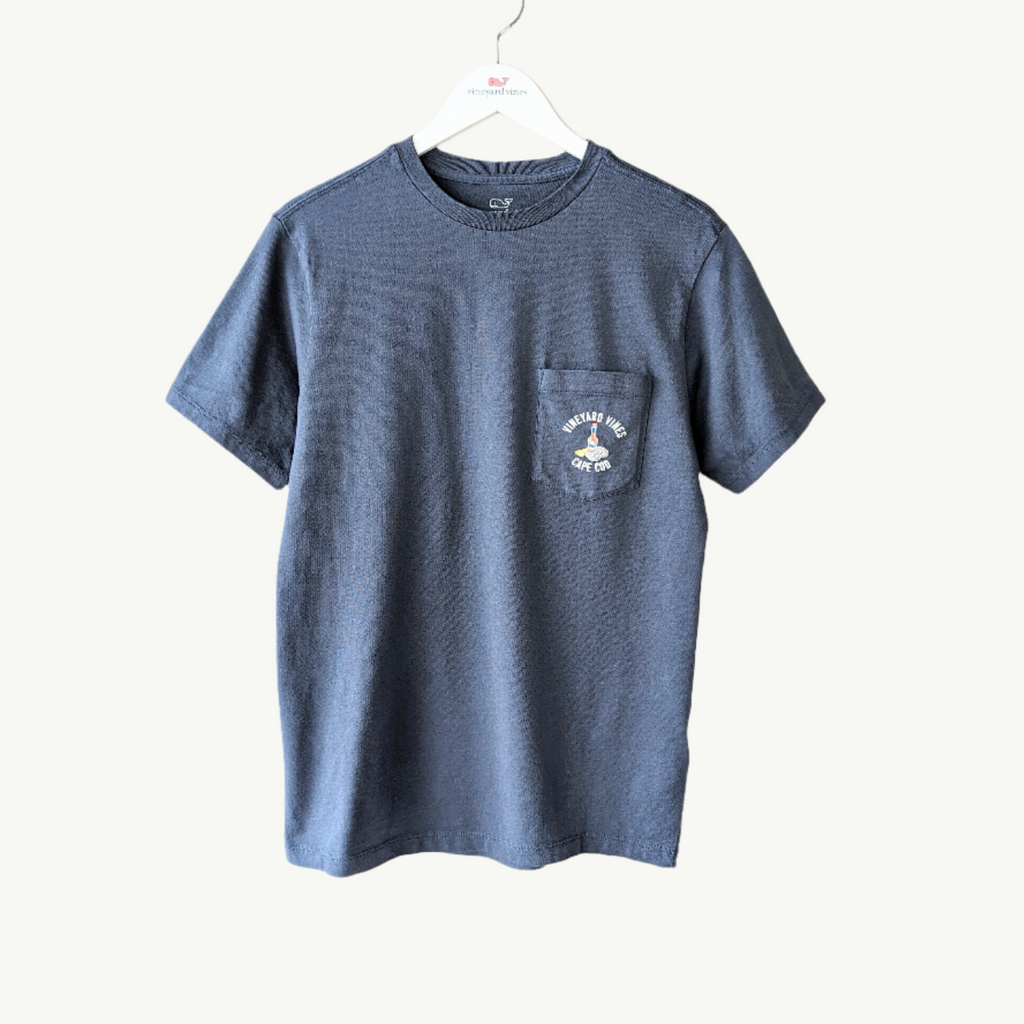 Vineyard Vines Cape Cod Oyster Hot Sauce Short-Sleeve Pocket Tee