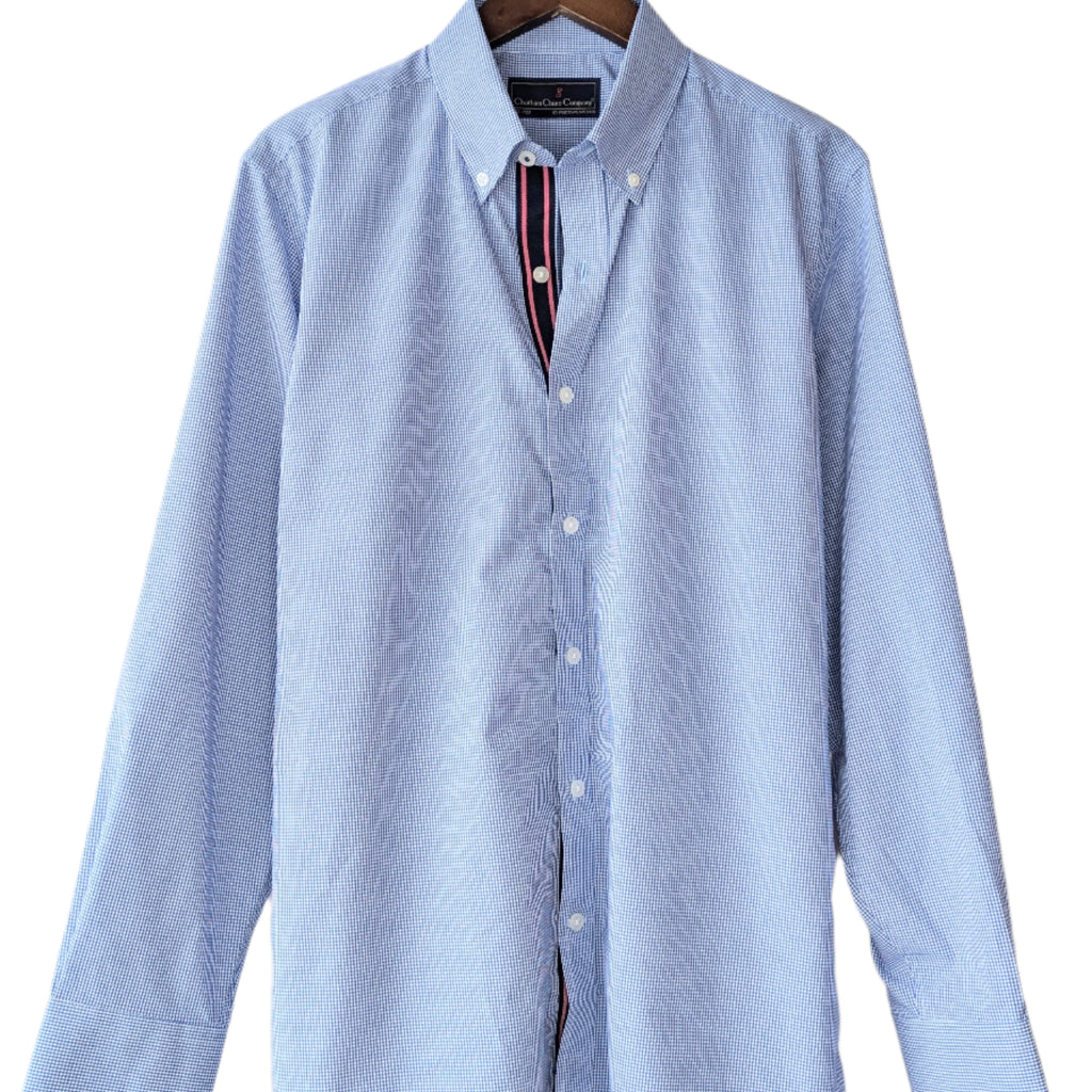 Chatham Chino Bengal Stripe Grosgrain Mini Gingham Shirt