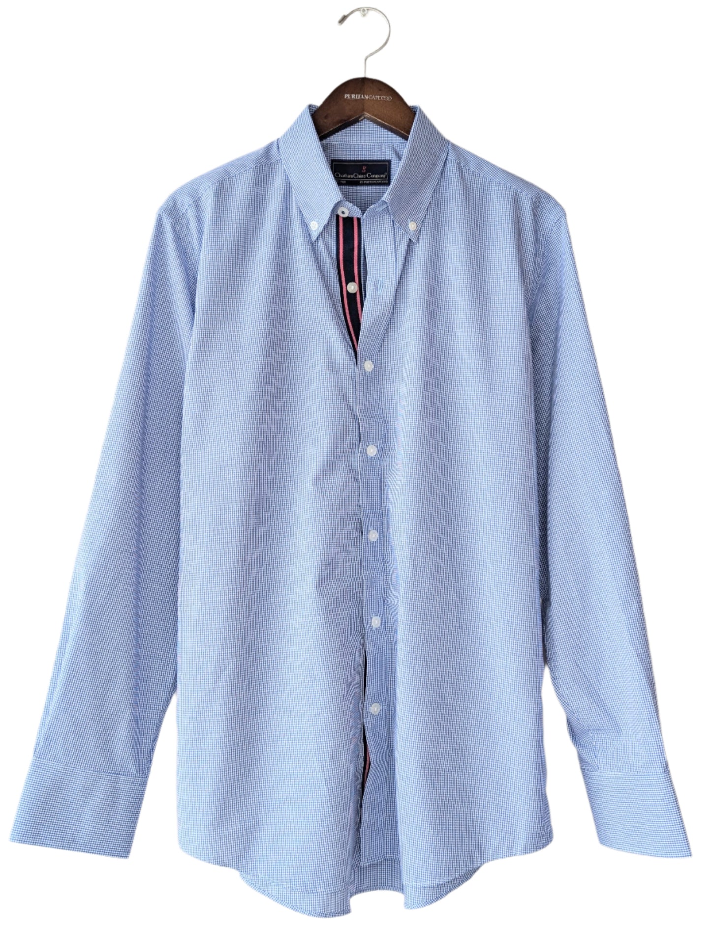 Chatham Chino Bengal Stripe Grosgrain Mini Gingham Shirt