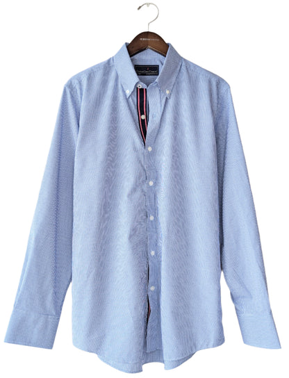 Chatham Chino Bengal Stripe Grosgrain Mini Gingham Shirt