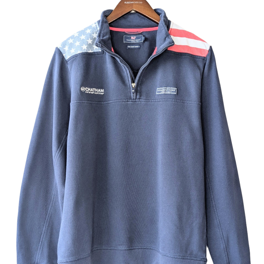 Vineyard Vines x Puritan Cape Cod American Flag Shep Shirt