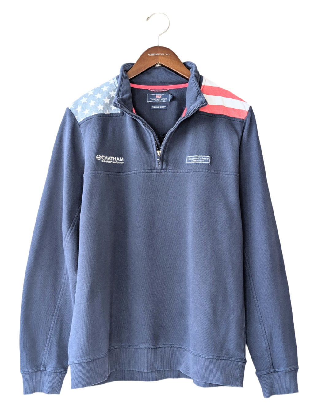 Vineyard Vines x Puritan Cape Cod American Flag Shep Shirt