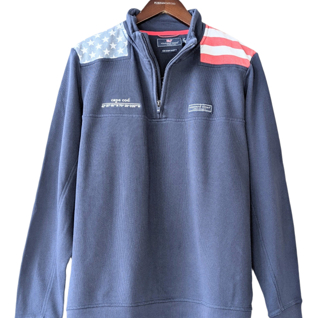 Vineyard Vines x Puritan Cape Cod American Flag Shep Shirt