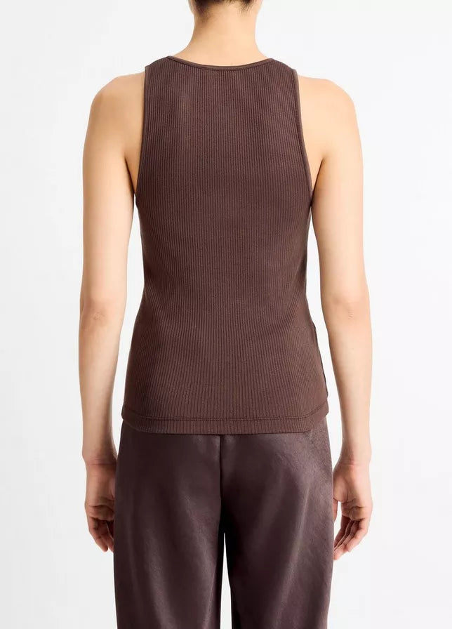 Vince Pima Cotton Henley Tank