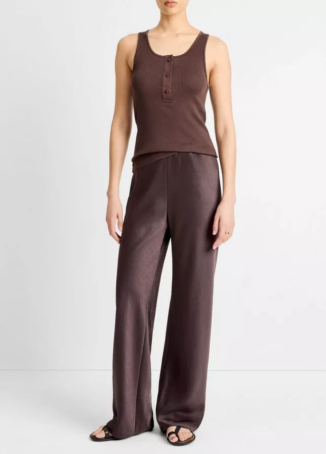 Vince Pima Cotton Henley Tank