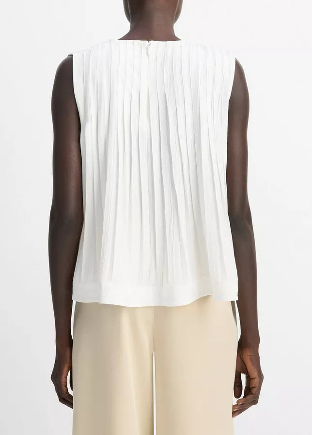 Vince Pleated A-Line Top