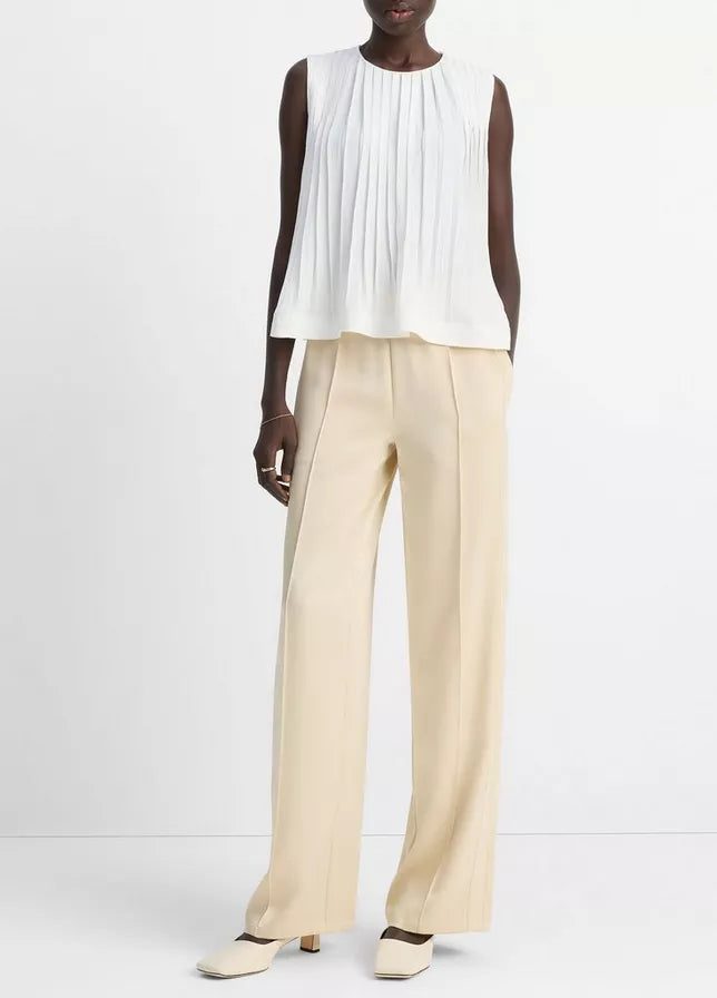 Vince Pleated A-Line Top