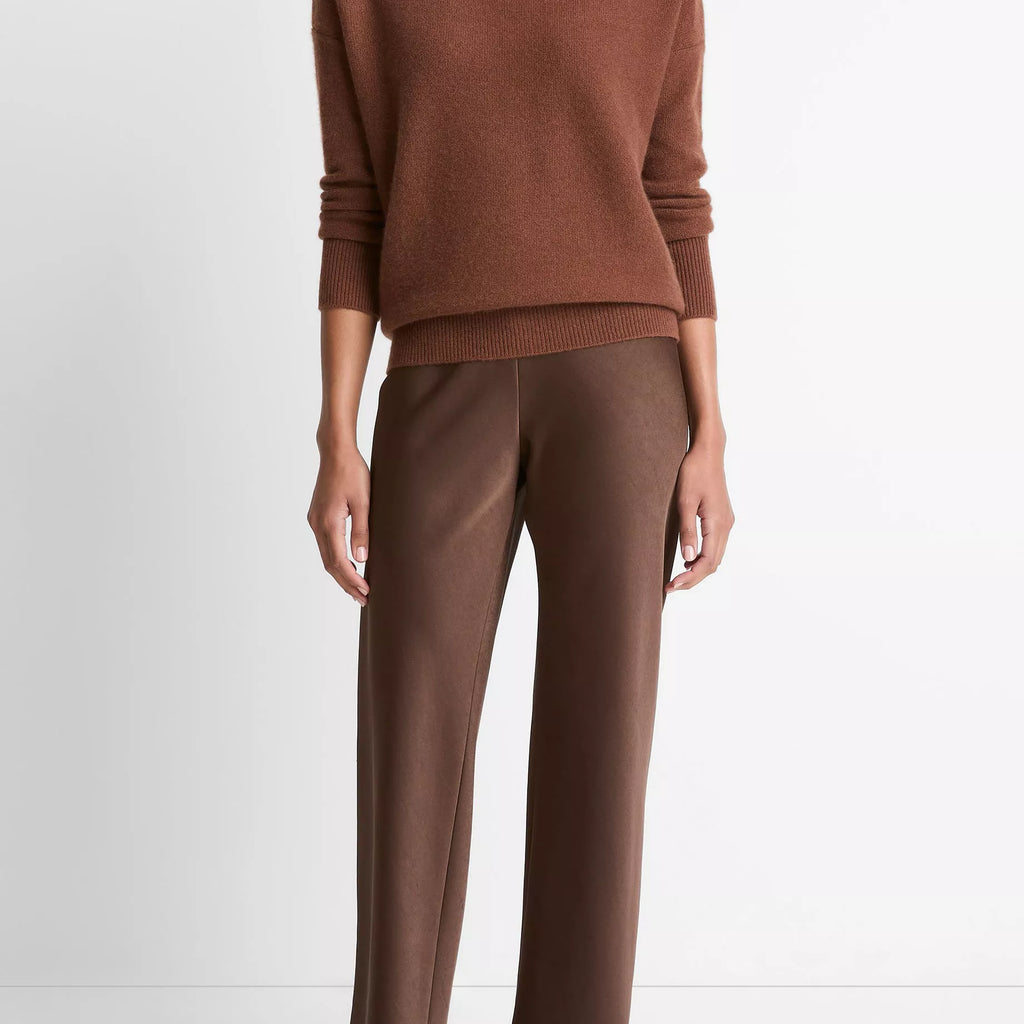Vince Boiled Cashmere Funnel Neck Pullover