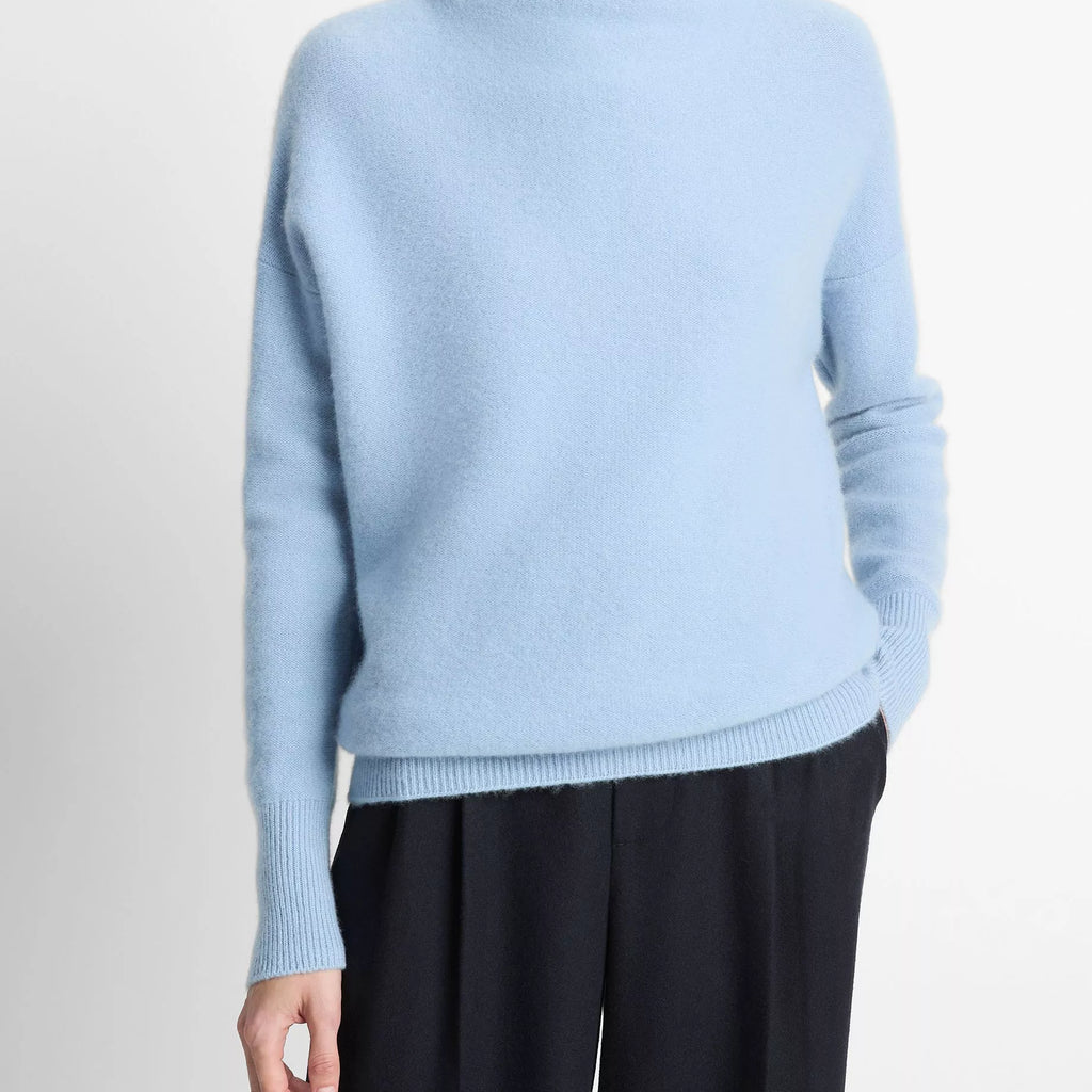 Vince  Plush Cashmere Funnel-Neck Sweater