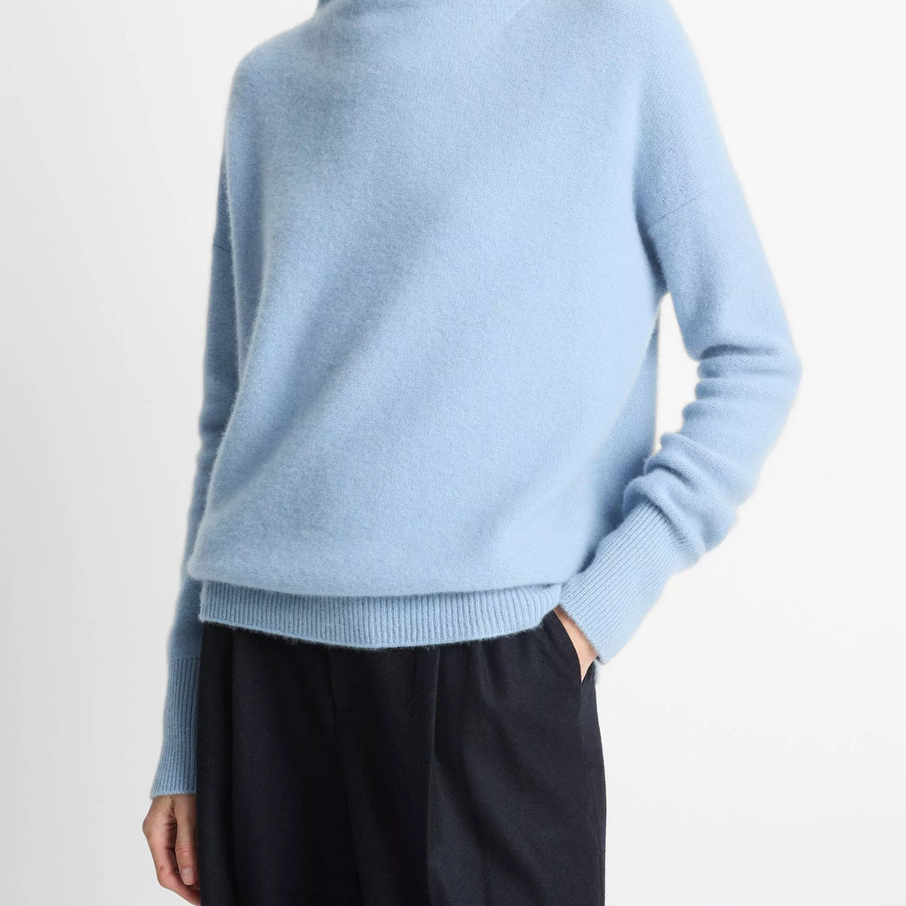 Vince  Plush Cashmere Funnel-Neck Sweater