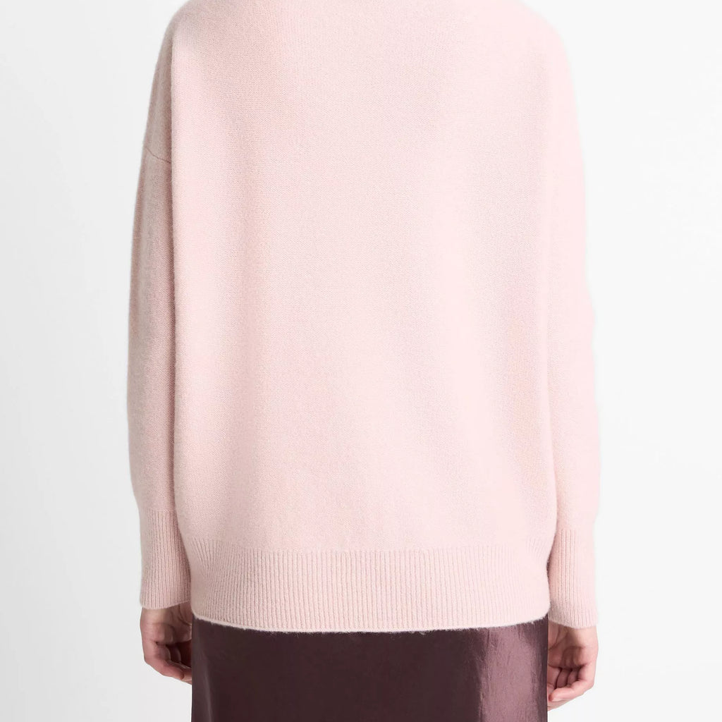 Vince Boiled Cashmere Funnel Neck Pullover