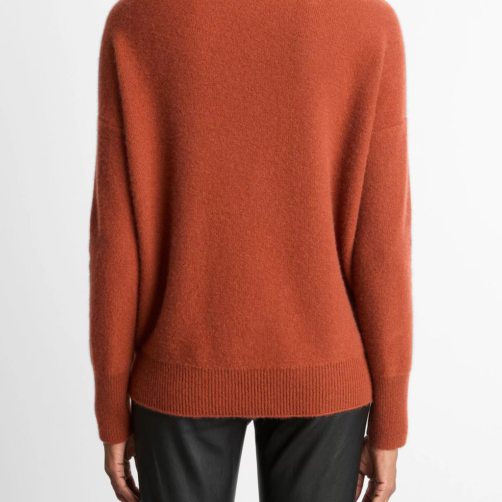 Vince  Plush Cashmere Funnel-Neck Sweater