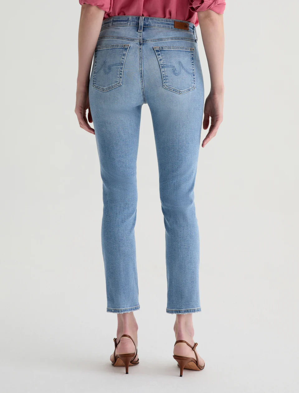 AG Mari Crop Mid-Rise Slim Straight Jean