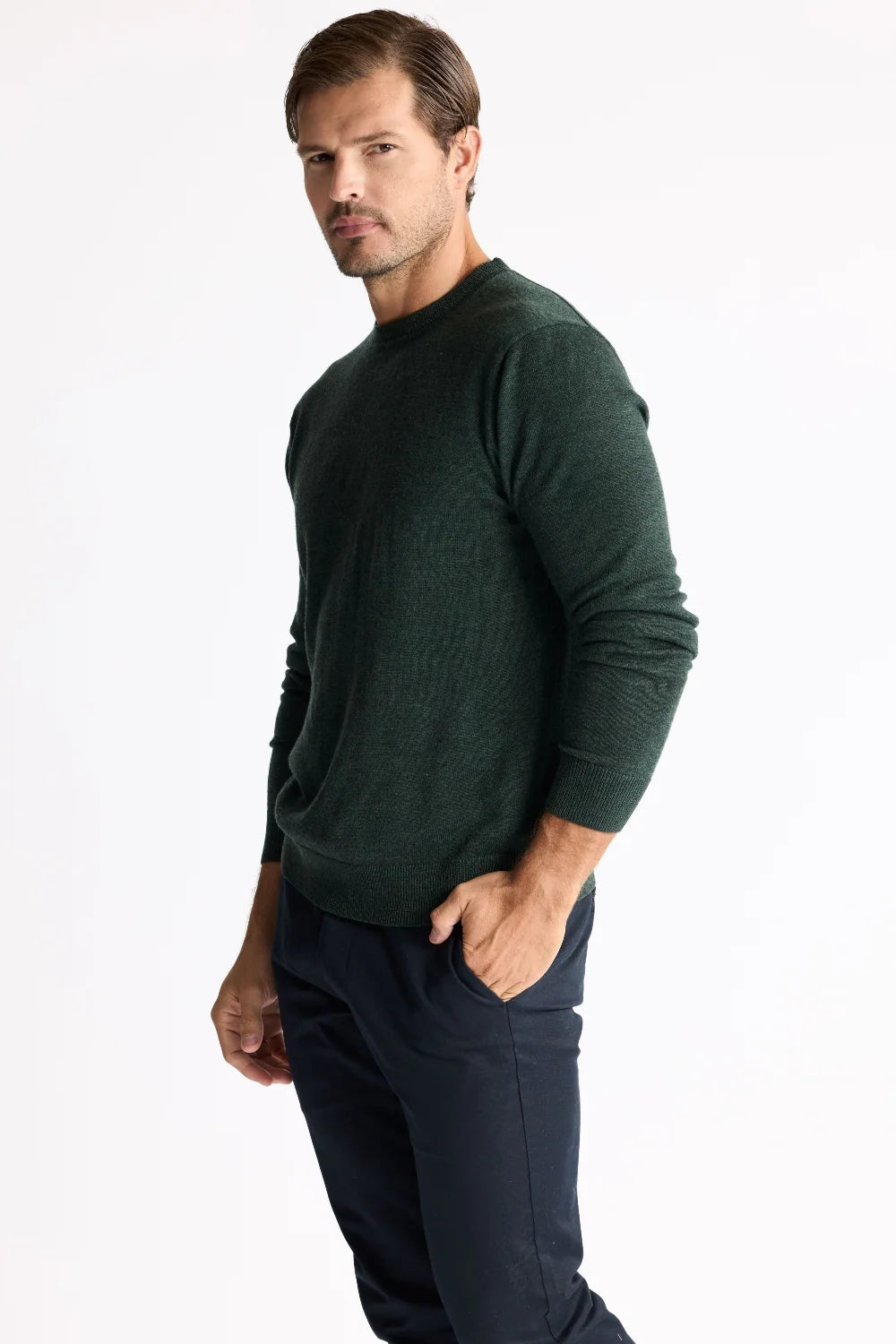 Raffi The Alfie Merino Crew Sweater