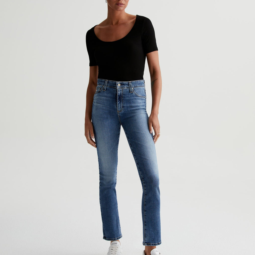AG Women's Mari High-Rise Slim Straight Leg Jean