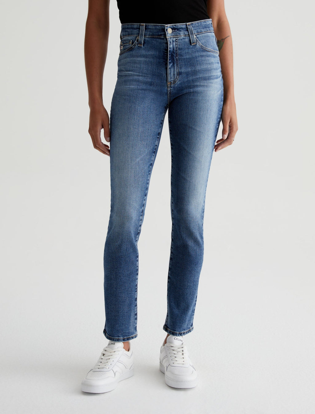 AG Women's Mari High-Rise Slim Straight Leg Jean