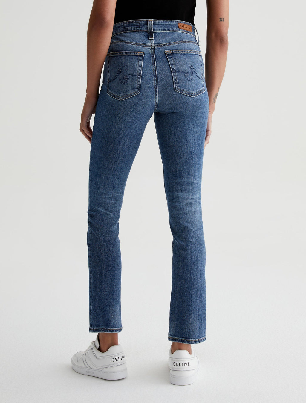 AG Women's Mari High-Rise Slim Straight Leg Jean
