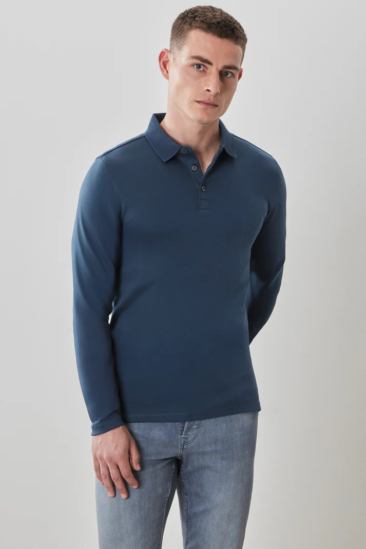 Robert Barakett The Barakett Long Sleeve Polo