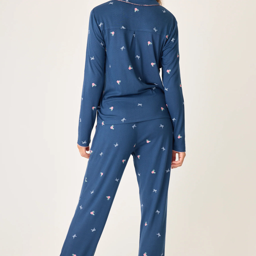 PJ Salvage English Rose Navy Blue Floral PJ Pant