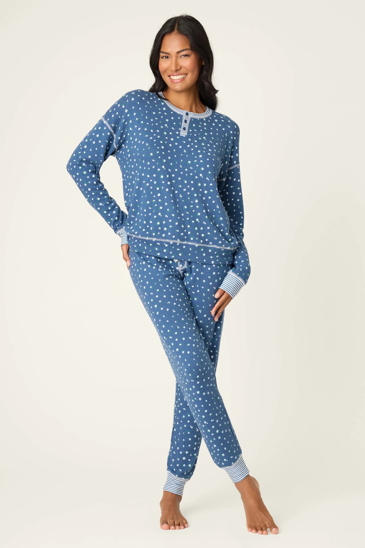 PJ Salvage Cozy Life Ditsy Floral PJ Set