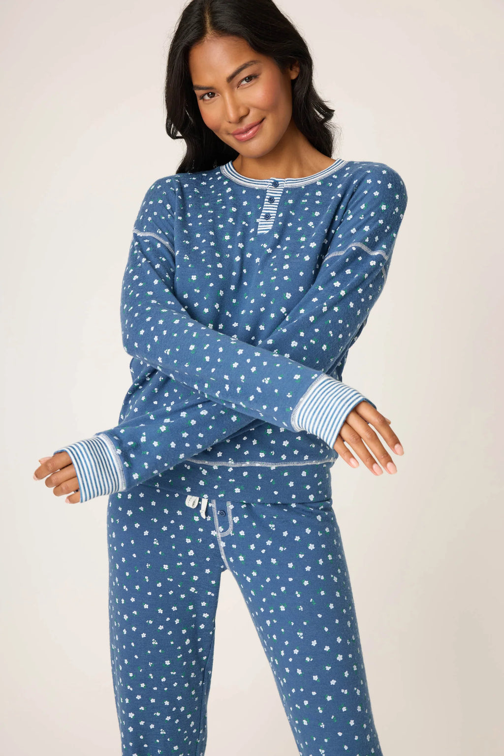 PJ Salvage Cozy Life Ditsy Floral PJ Set