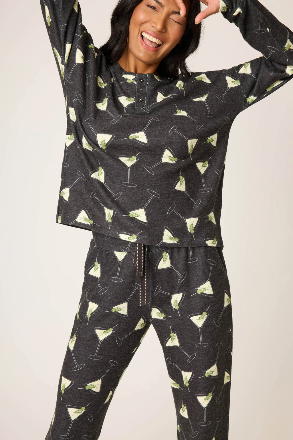 PJ Salvage Merrier With A Martini PJ Set