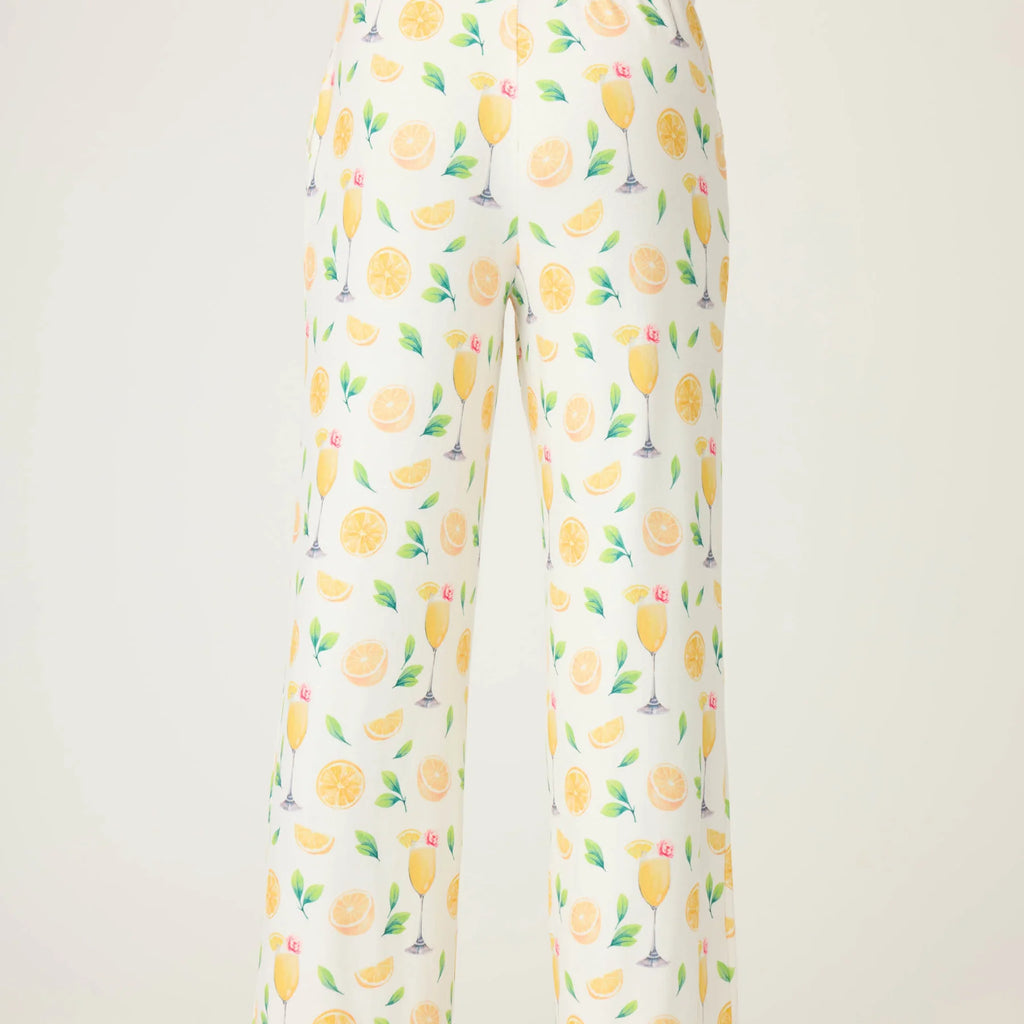PJ Salvage Mimosa Me Drink Print Pants