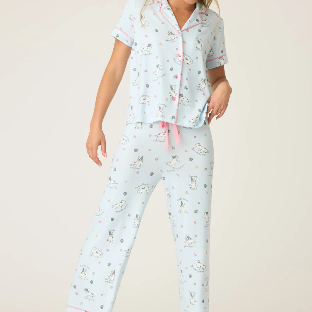 PJ Salvage Paws & Breathe Dog Print 3-Piece PJ Set