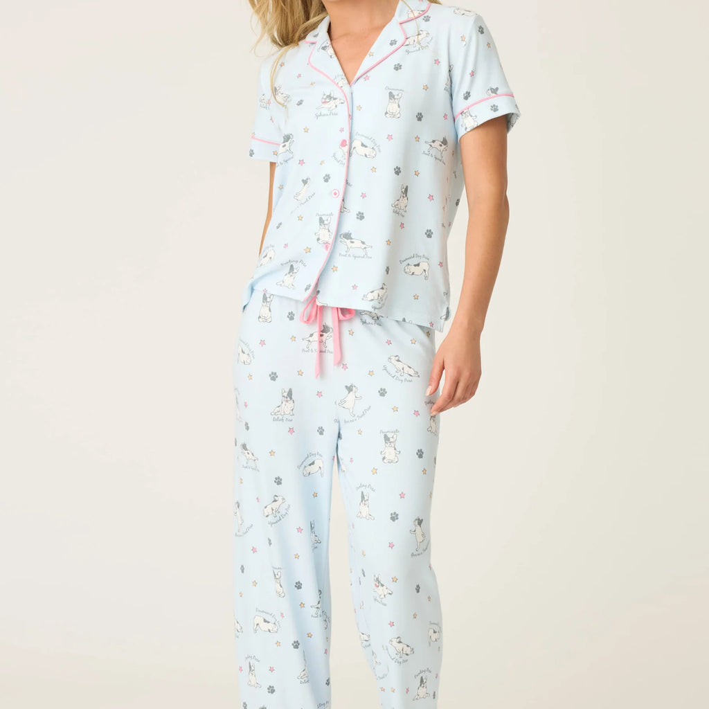 PJ Salvage Paws & Breathe Dog Print 3-Piece PJ Set