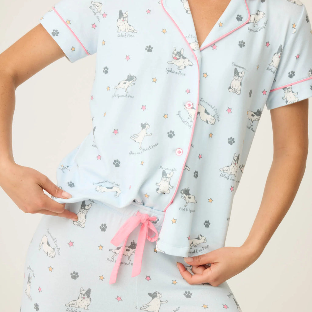 PJ Salvage Paws & Breathe Dog Print 3-Piece PJ Set