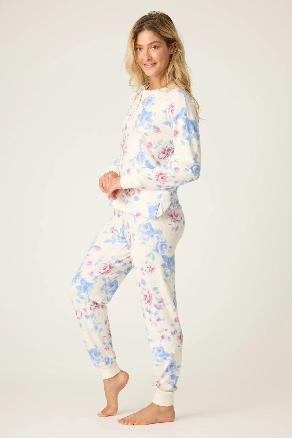 PJ Salvage Rodeo Rose Floral Print PJ Set