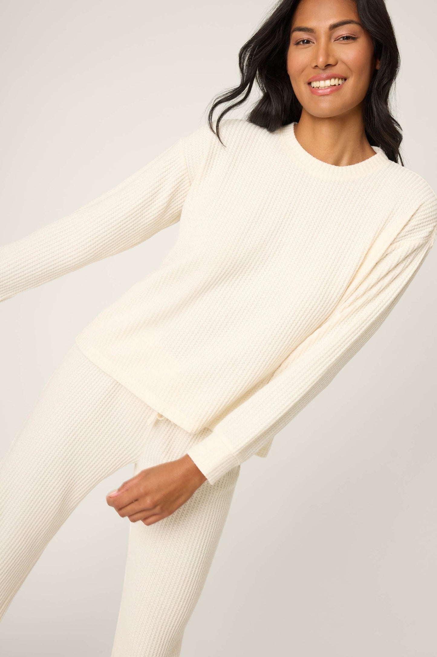 PJ Salvage Fireside Sparkle Natural Lounge Set