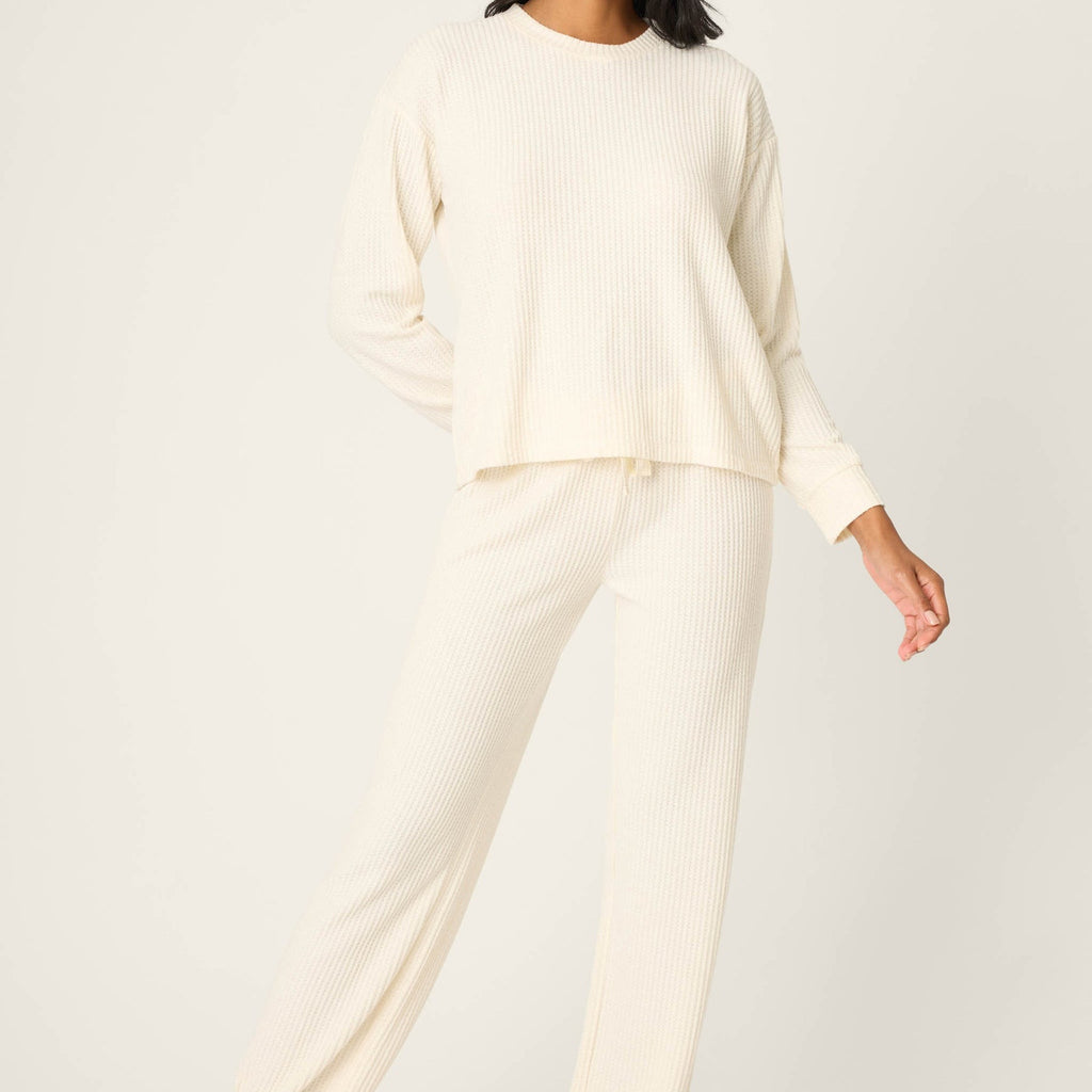 PJ Salvage Fireside Sparkle Natural Lounge Set