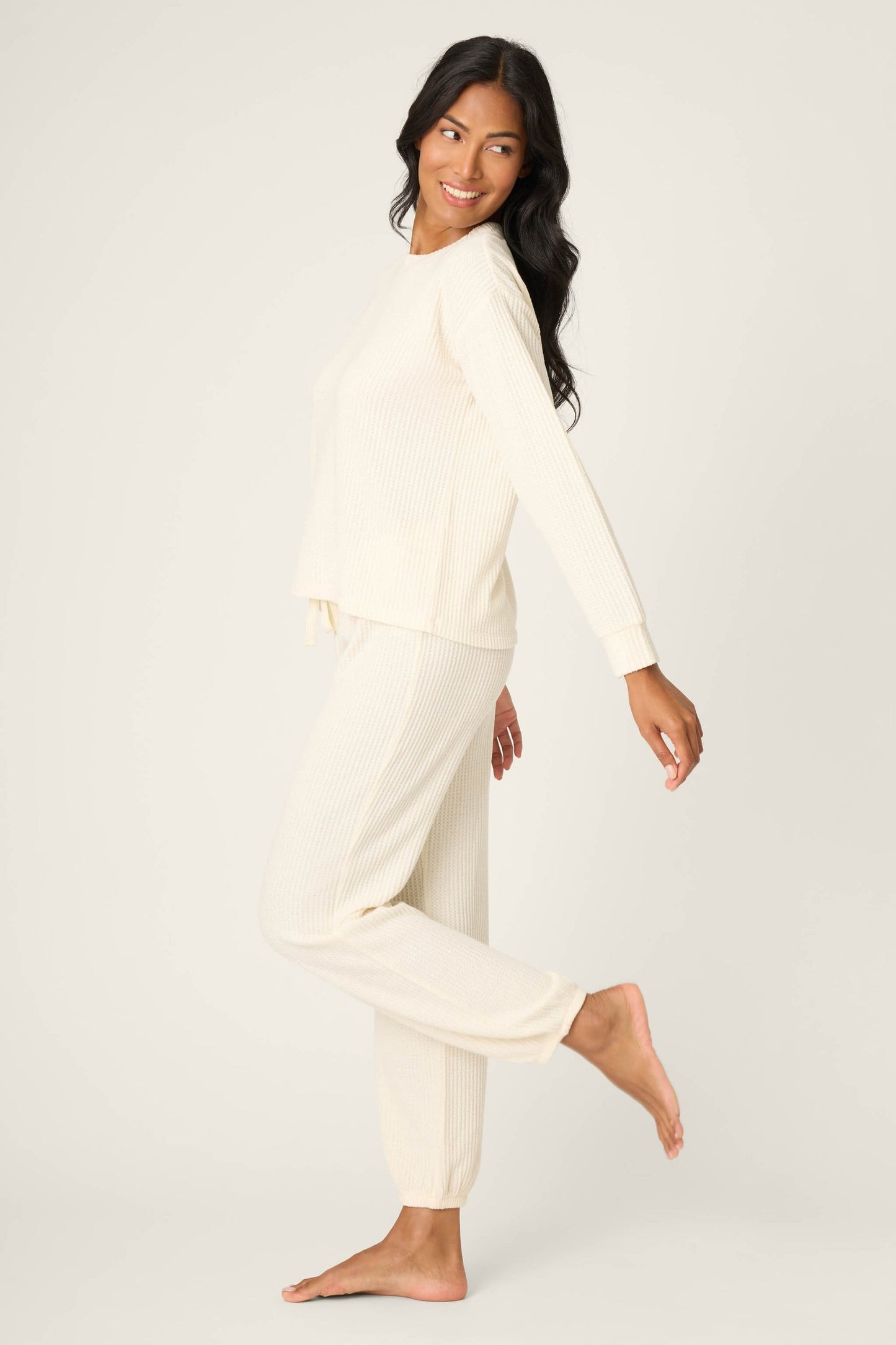 PJ Salvage Fireside Sparkle Natural Lounge Set