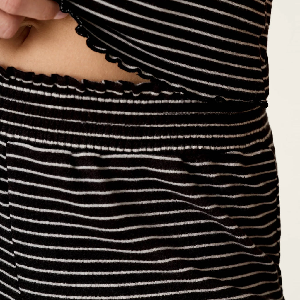 PJ Salvage Pretty Stripes Onyx Pointelle Pajama Pants